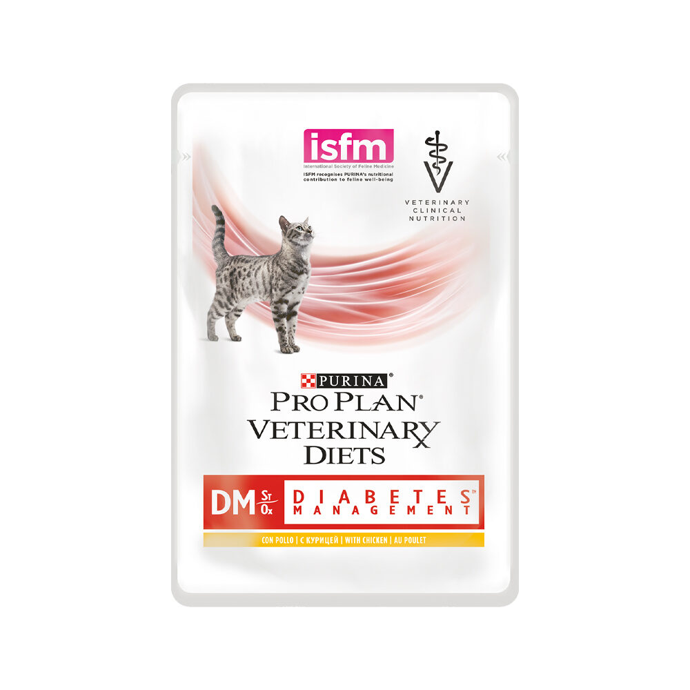 Purina Pro Plan VD DM Diabetes Management Katze Huhn - 10 x 85 g von Purina