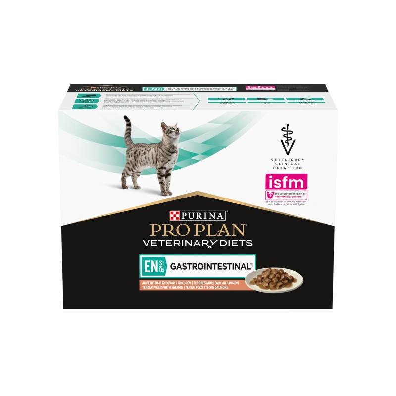 Purina Pro Plan VD EN Gastrointesinal Katze Lachs - 10 x 85 g von Purina Pro Plan