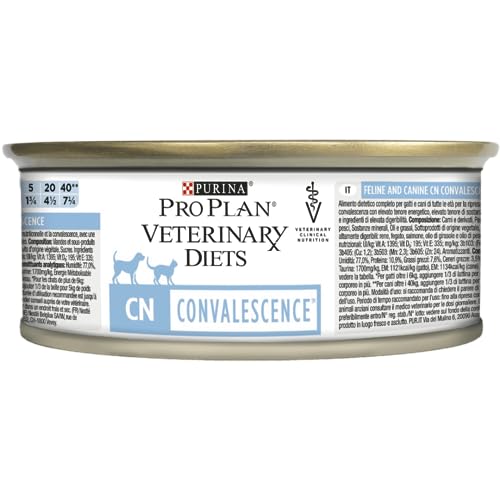Purina Pro Plan Veterinary Diets Feline CN Convalescence | 24 x 195 g | Diät-Alleinfuttermittel für Katzen | Zur Gewichtszunahme und Rekonvaleszenz | Enthält Zink und Arginin von Purina
