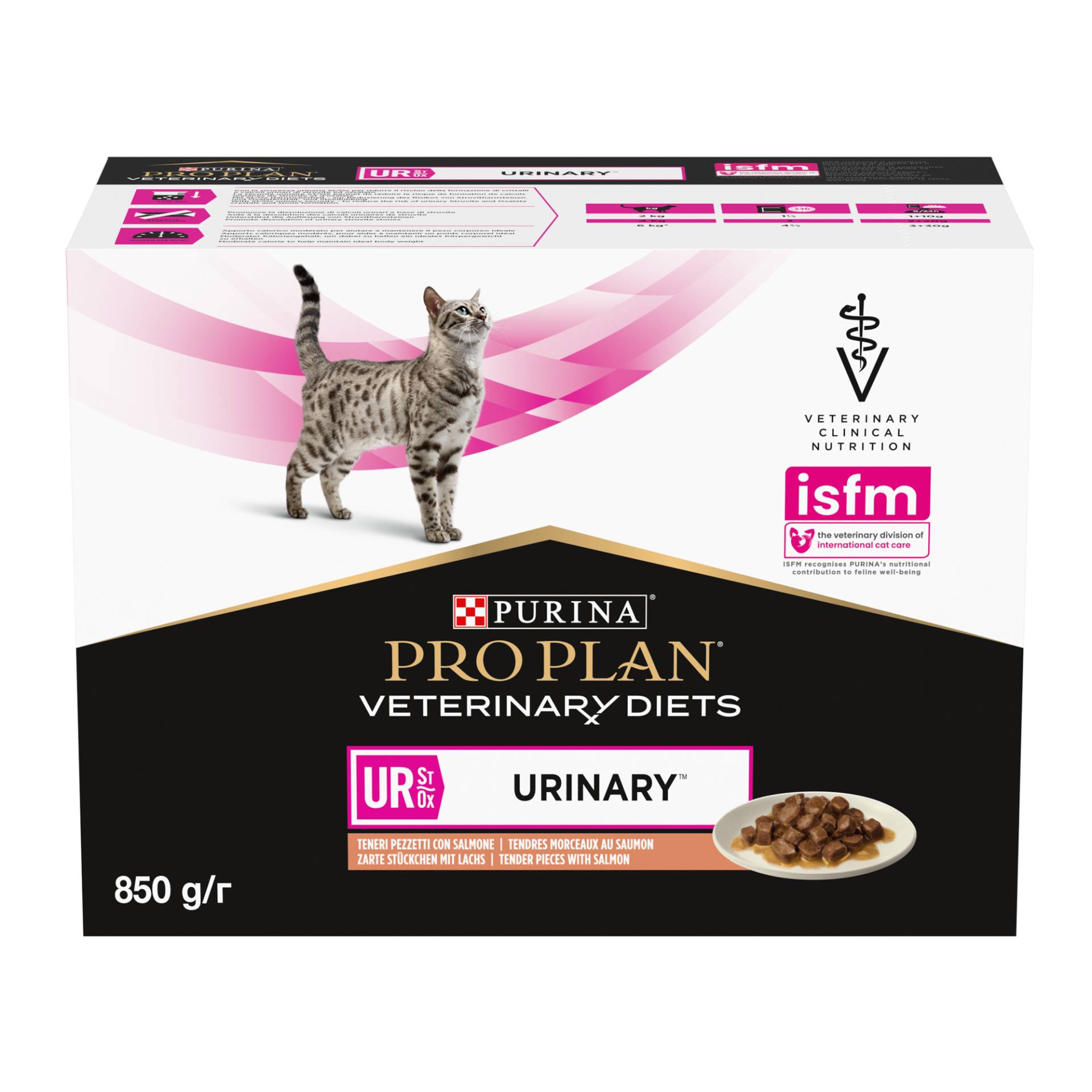 Purina Pro Plan Veterinary Diets UR Urinary - Katze - Lachs - 10 x 85 g von Purina