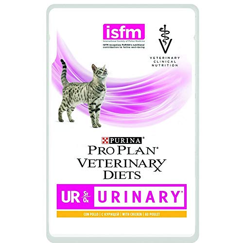 PRO PLAN Veterinary Diets UR Urinary Katze | 10 x 85g | Frischebeutel mit Huhn| Kann dabei helfen und das Gewichtsmanagement zu unterstützen von Purina