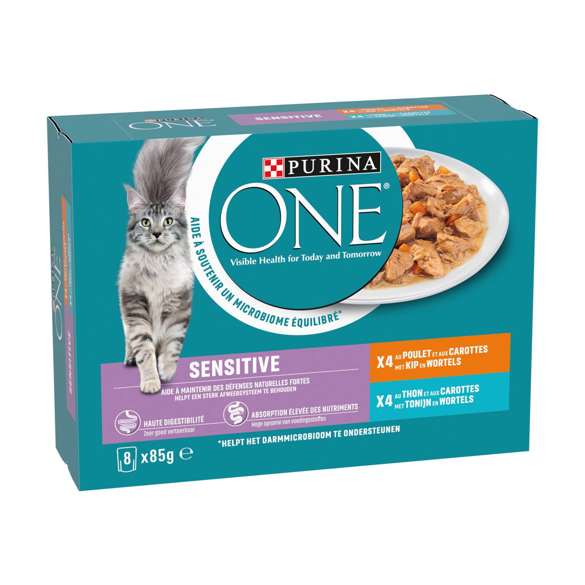 Purina ONE Sensitive Feine Zarte Streifen in Sauce - 8 x 85 g Purina ONE Sensitive Feine Zarte Streifen in Sauce - 8 x 85 g von PurinaPurina ONE