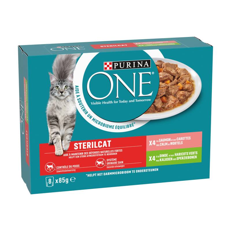 Purina ONE Sterilcat - Lachs und Truthahn - 8 x 85 g von PurinaPurina ONE