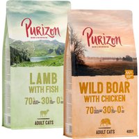 Probierpaket Purizon Adult 2 x 400 g - Lamm & Fisch / Wildschwein & Huhn von Purizon