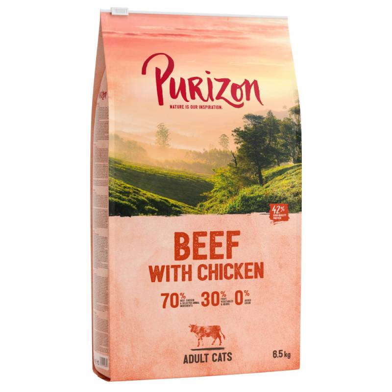 Purizon Adult Rind mit Huhn - getreidefrei - Sparpaket: 2 x 6,5 kg von Purizon