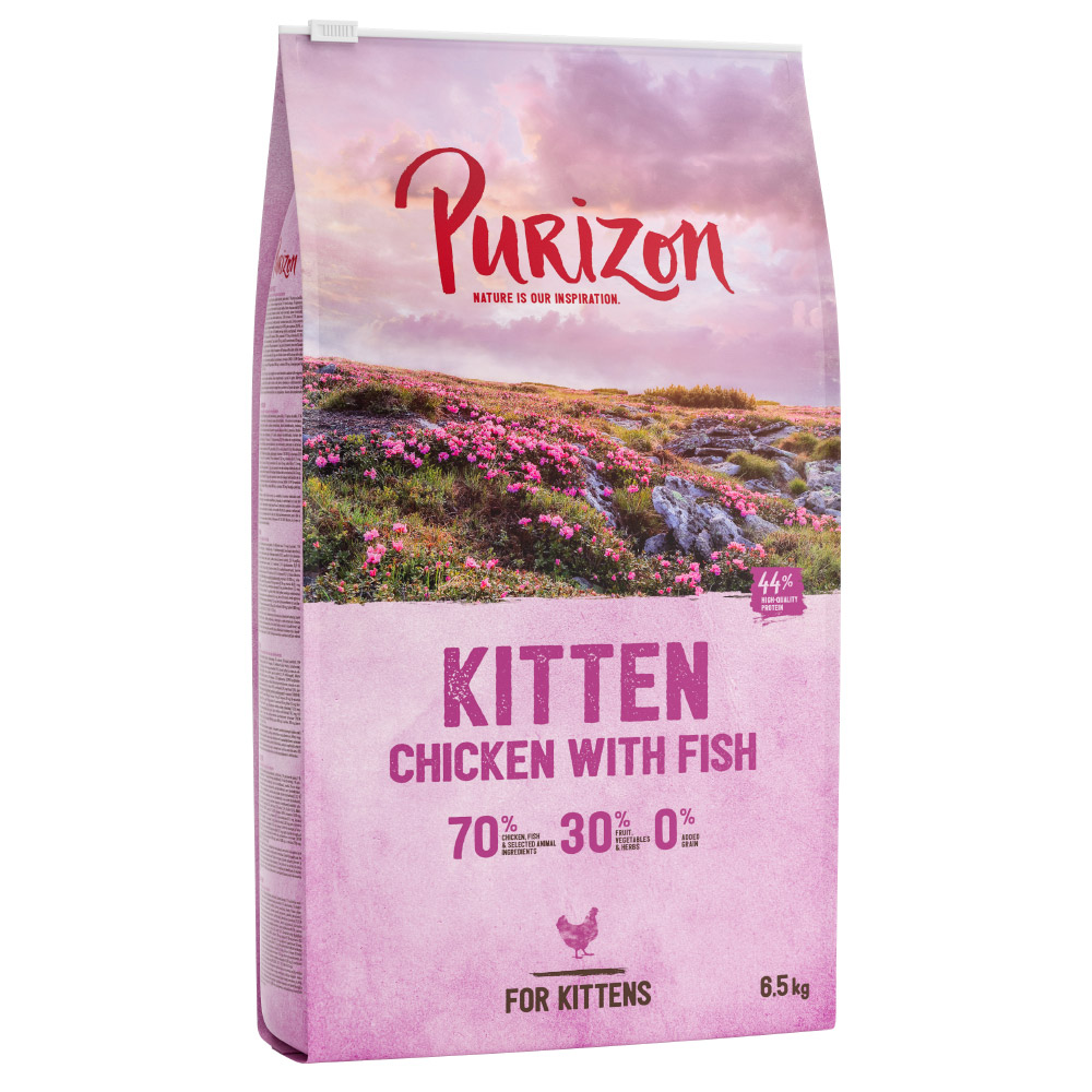 Purizon Kitten Huhn & Fisch - getreidefrei -  Sparpaket: 2 x 6,5 kg von Purizon