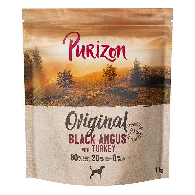 1 kg Purizon getreidefrei zum Sonderpreis! - Black Angus mit Truthahn Adult von Purizon