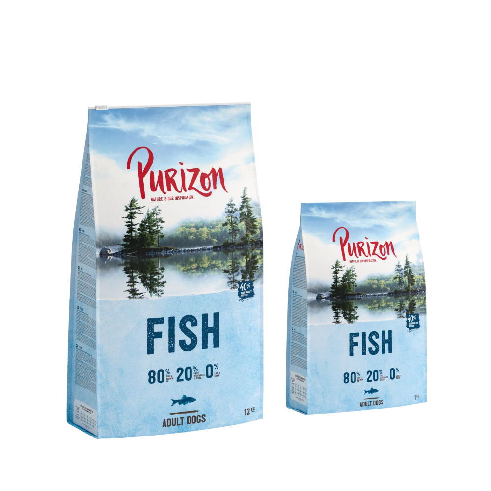 12 kg + 2 kg gratis! 14 kg Purizon  - Fisch von Purizon