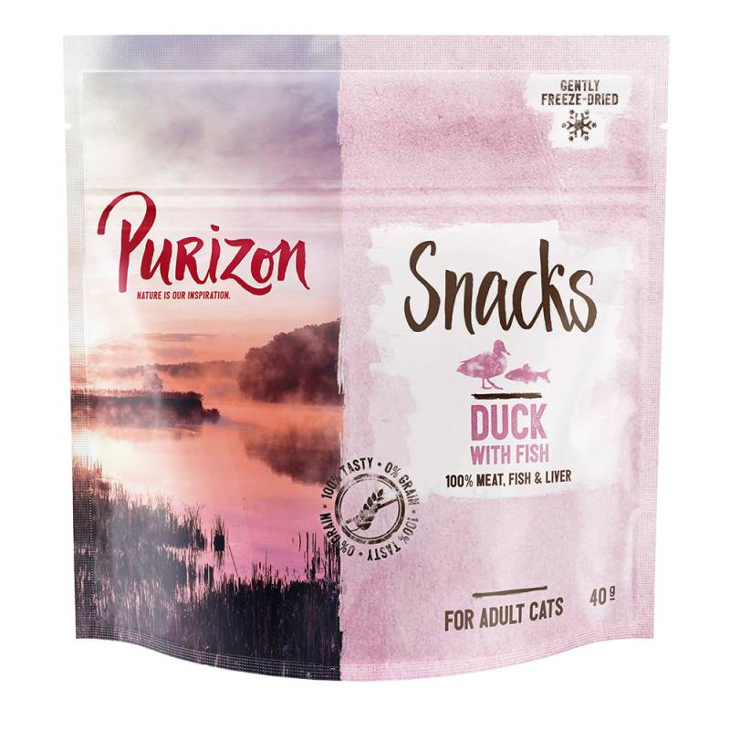 2 x 40 g Purizon getreidefrei zum Sonderpreis! - Ente mit Fisch von Purizon