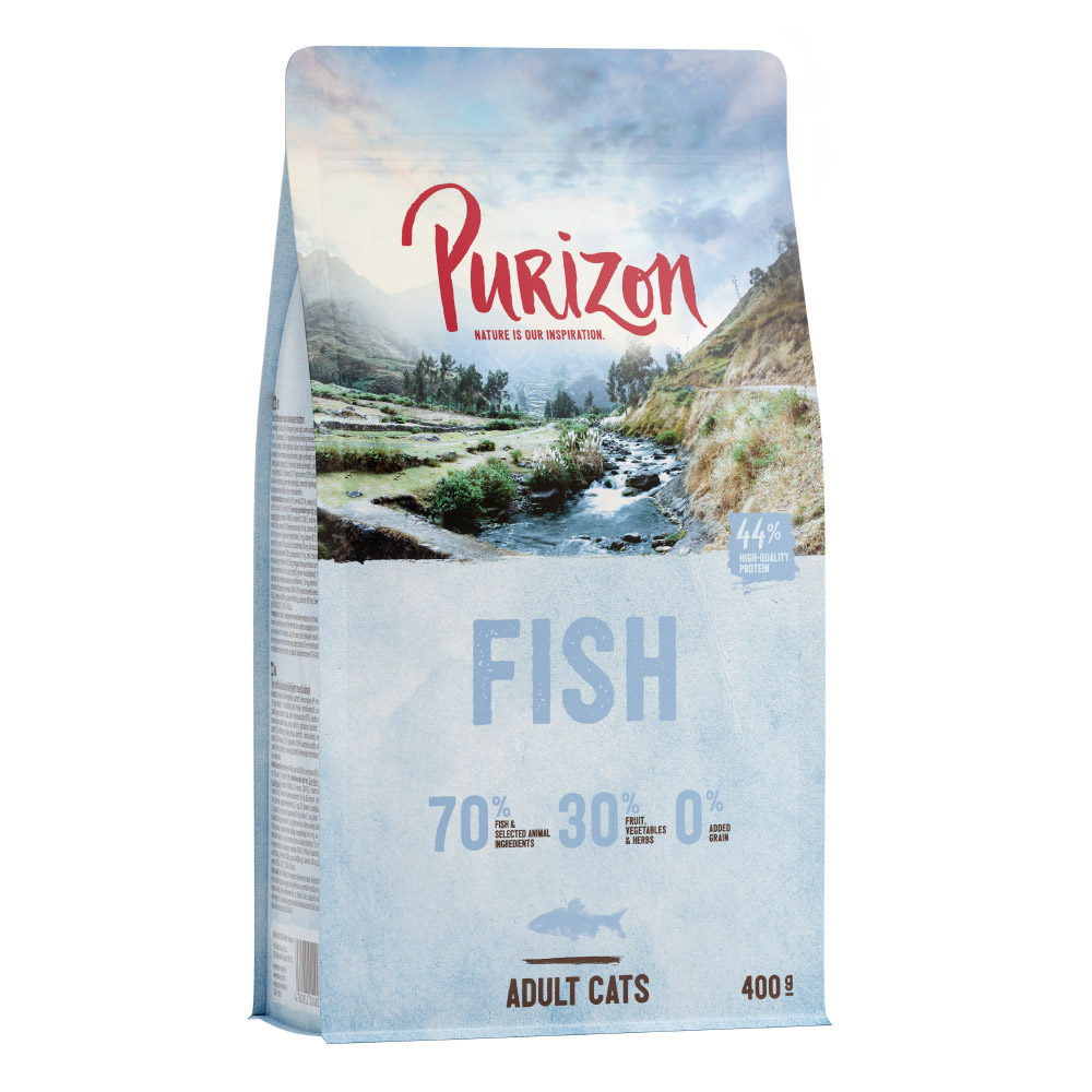 2 x 400 g Purizon Katzentrockenfutter zum Probierpreis! - Adult Fisch von Purizon