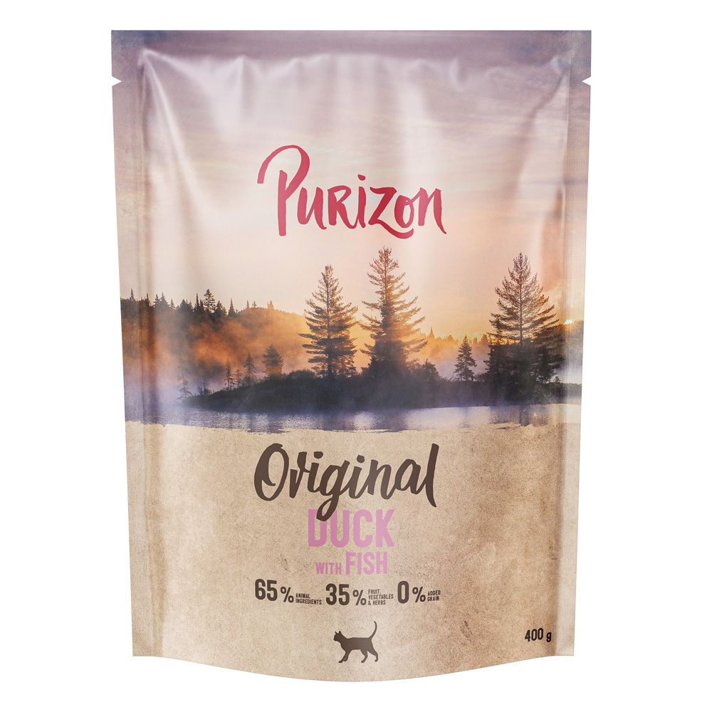 400 g Purizon Trockenfutter zum Sonderpreis! - Ente mit Fisch - getreidefrei (neu) von Purizon