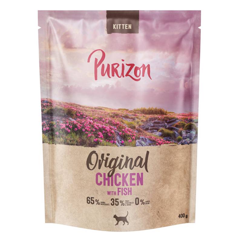 400 g Purizon Trockenfutter zum Sonderpreis! - Kitten Huhn & Fisch - getreidefrei (neu) von Purizon
