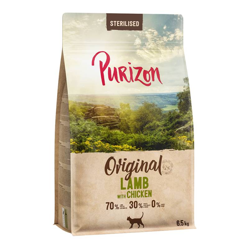 6,5 kg Purizon Katzenfutter zum Sonderpreis! - Sterilised Adult Lamm mit Huhn von Purizon