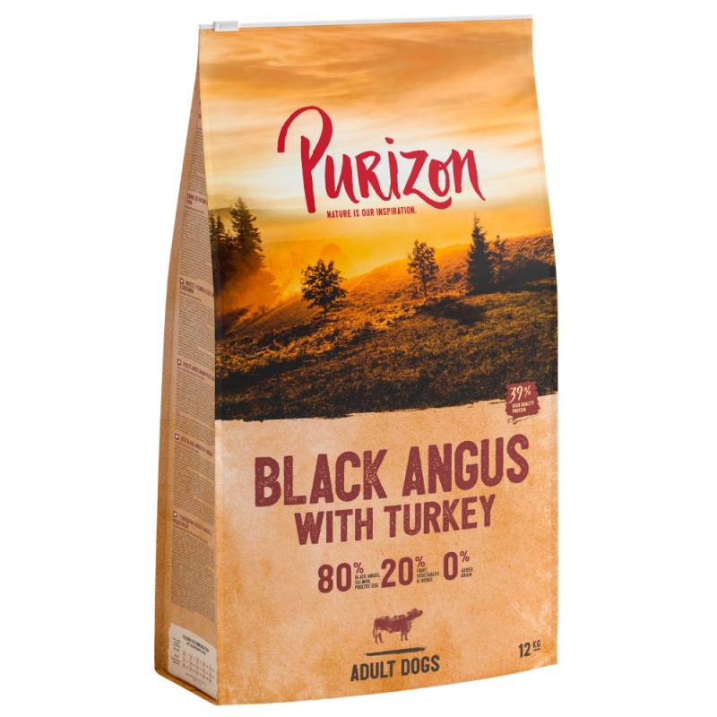 Purizon Black-Angus-Rind mit Truthahn Adult - getreidefrei - 12 kg von Purizon