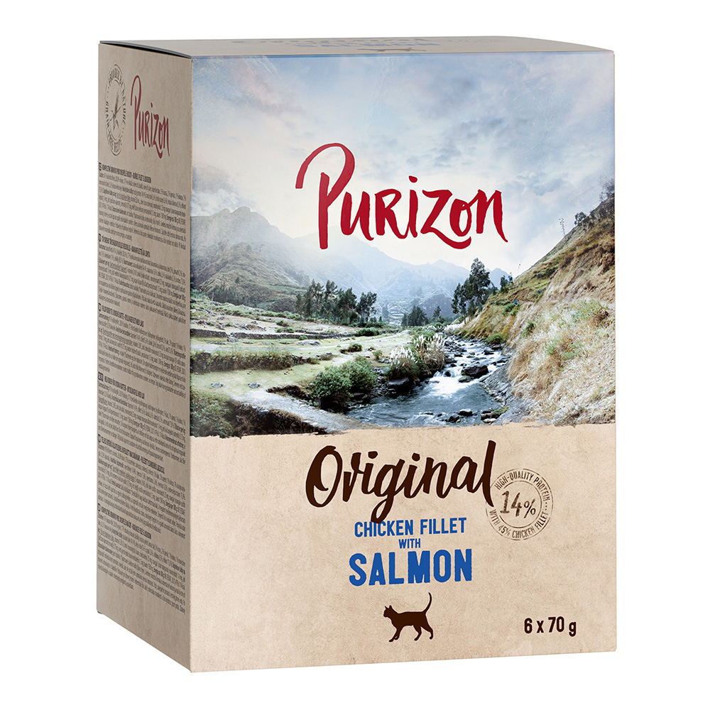 Purizon Adult 24 x 70 g - getreidefrei - Hühnerfilet mit Lachs von Purizon