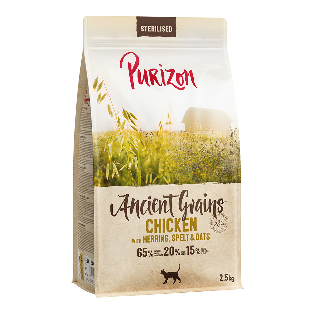 Purizon Adult Sterilised Huhn mit Fisch - Urgetreide - 2,5 kg von Purizon