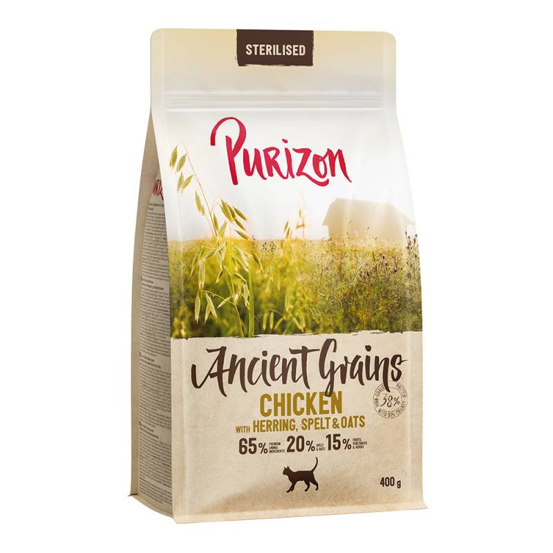 Purizon Adult Sterilised Huhn mit Fisch - Urgetreide - 400 g von Purizon