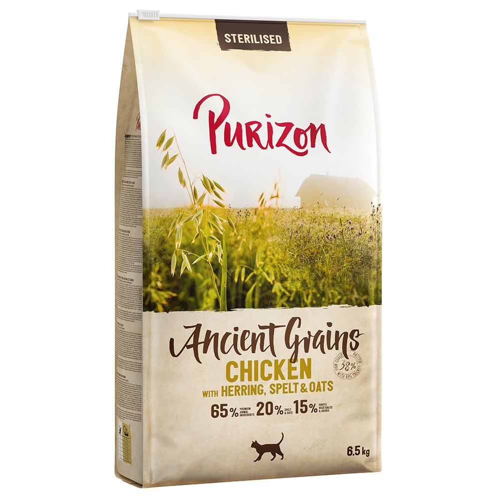 Purizon Adult Sterilised Huhn mit Fisch - Urgetreide - Sparpaket: 2 x 6,5 kg von Purizon