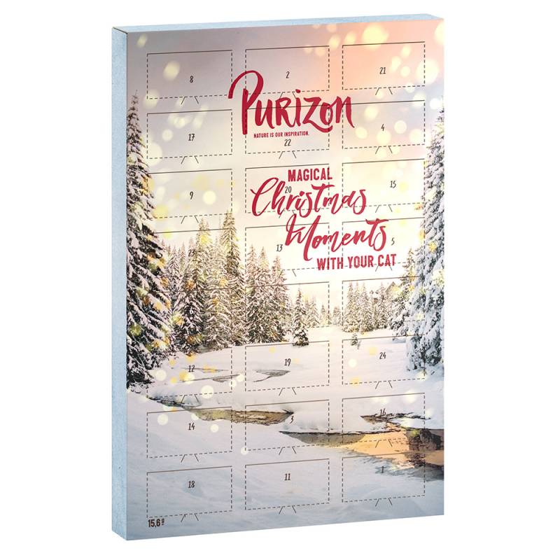 Purizon Adventskalender für Katzen - getreidefrei - 1 Stück (15,6 g) von Purizon