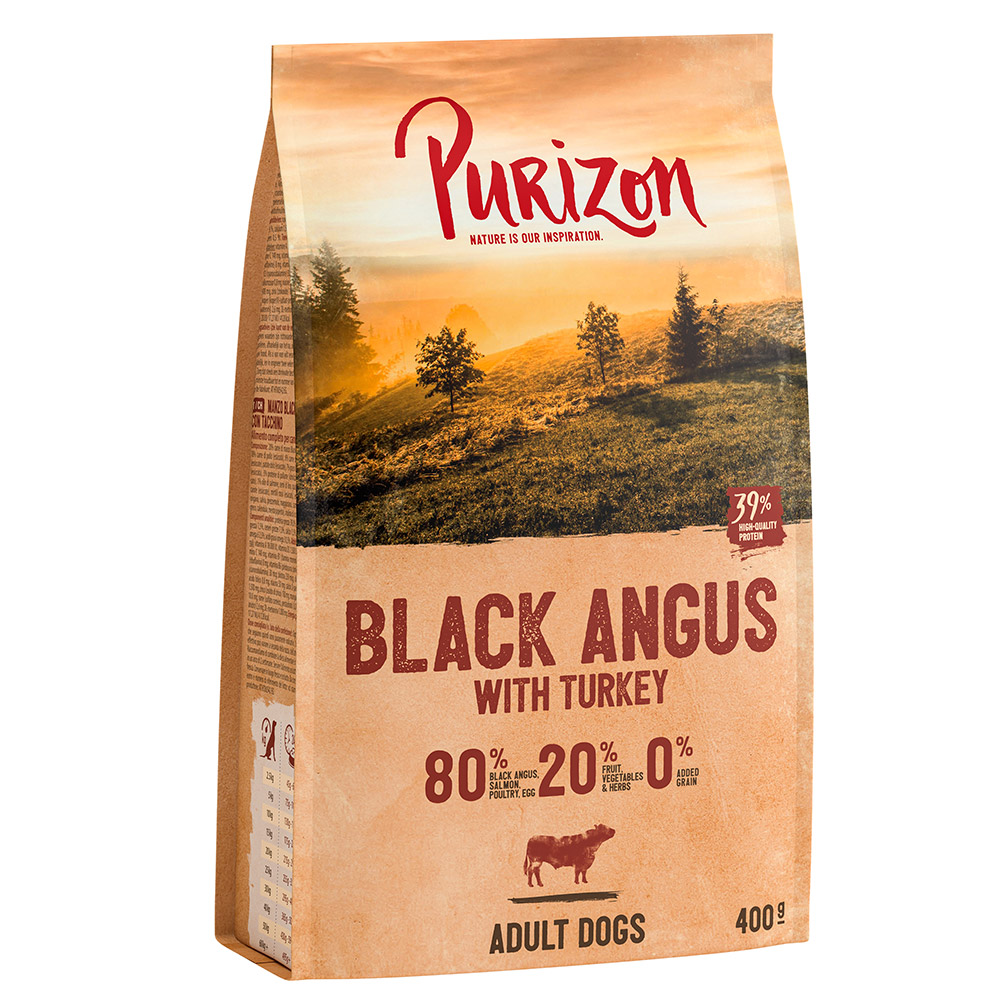Purizon Black-Angus-Rind mit Truthahn Adult - getreidefrei - 400 g von Purizon