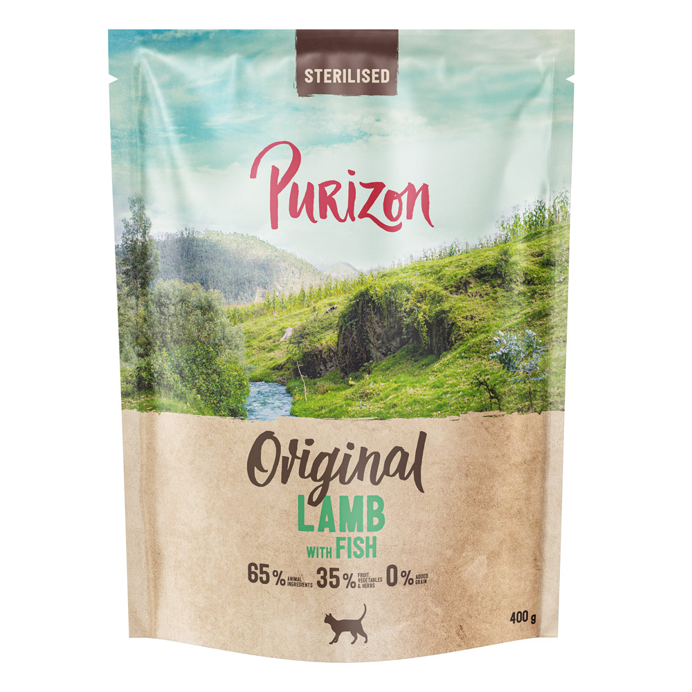 Purizon Cat Adult Sterilized Lamm mit Fisch - Original Daily 65% - 400 g von Purizon