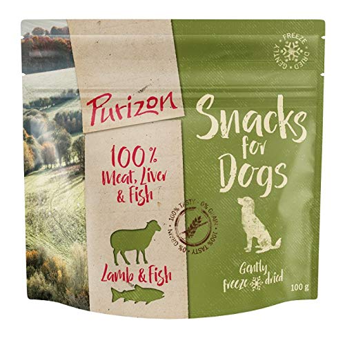 Purizon Fleaty Dog Snacks Getreide – Lamm & Fisch – 3 x 100 g von Purizon