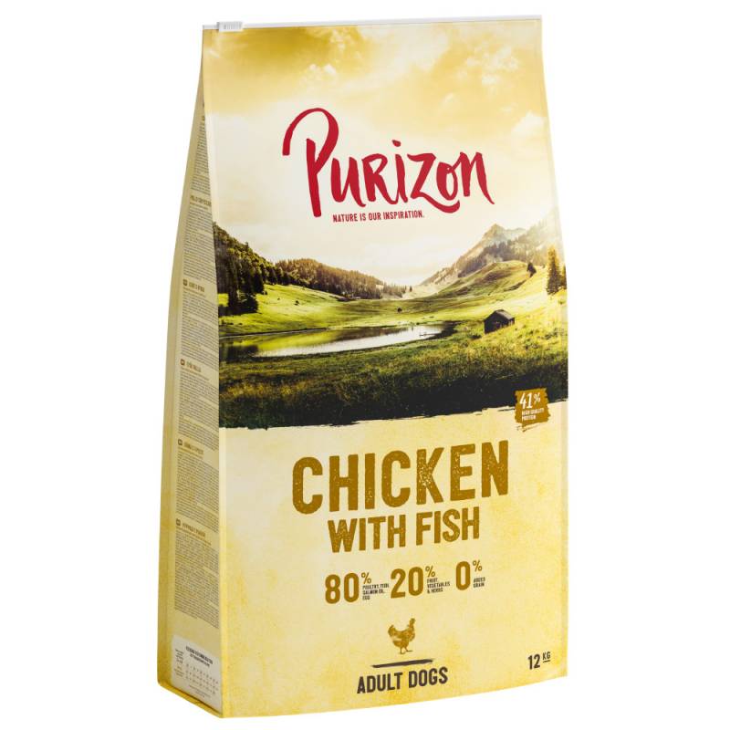 Purizon Huhn mit Fisch Adult - getreidefrei - 12 kg von Purizon