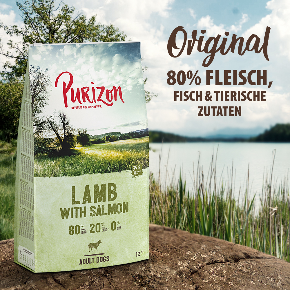 Purizon Lamm mit Lachs Adult - getreidefrei - Sparpaket: 2 x 12 kg Purizon Lamm mit Lachs Adult - getreidefrei - Sparpaket: 2 x 12 kg von Purizon