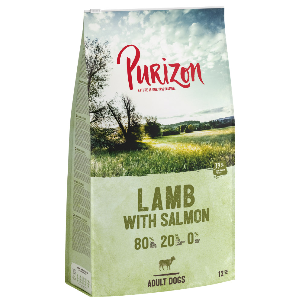 Purizon Lamm mit Lachs Adult - getreidefrei - Sparpaket: 2 x 12 kg von Purizon