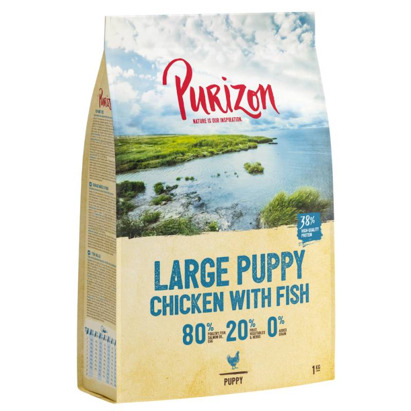 Purizon Large Puppy Huhn & Fisch - getreidefrei - 1 kg von Purizon
