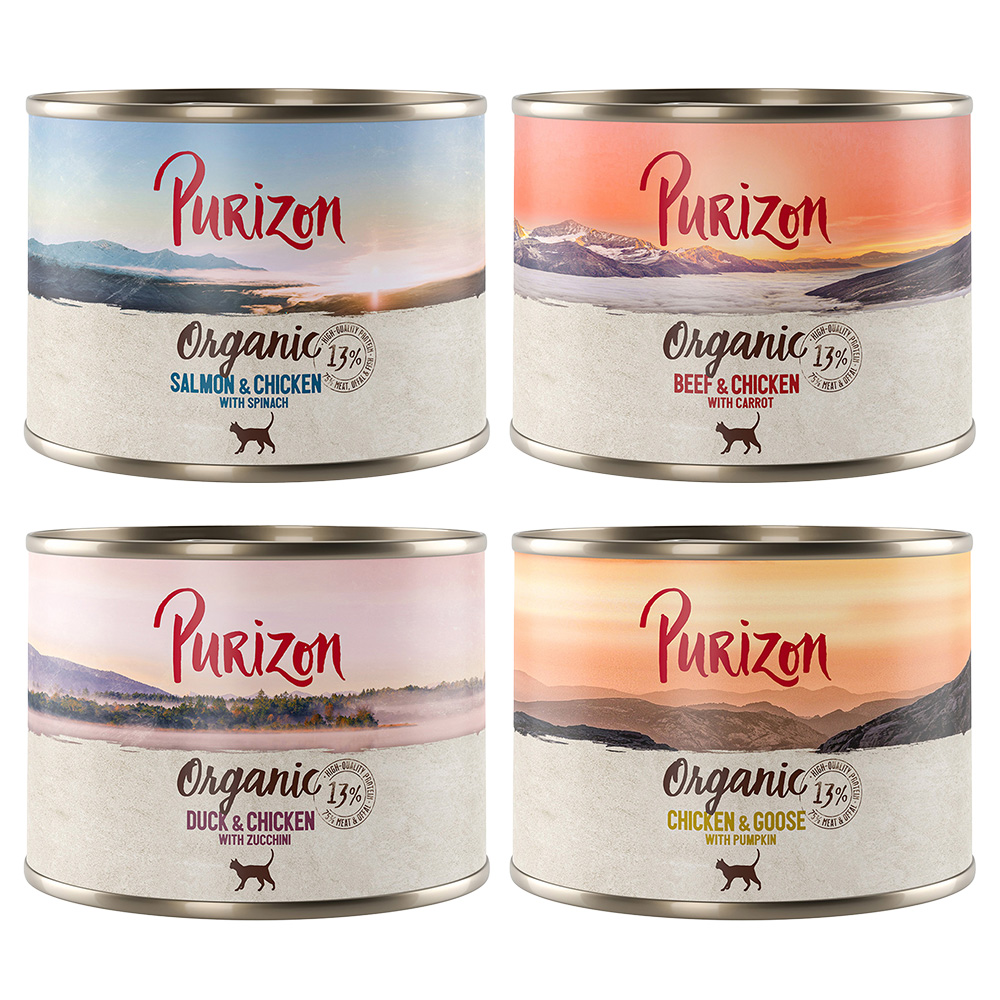 Purizon Organic 6 x 200 g - Mixpaket 4 Sorten von Purizon