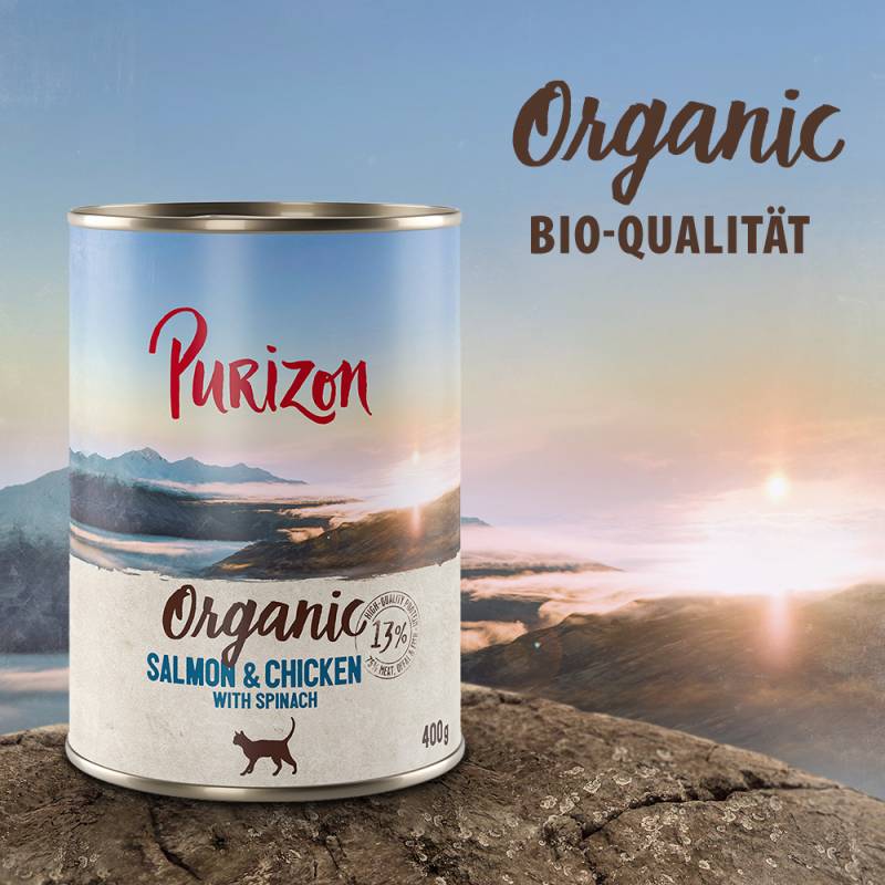 Purizon Organic 6 x 400 g - NEU Senior Pute mit Karotte von Purizon