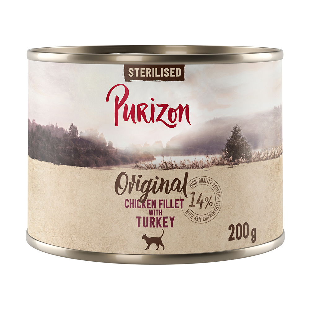 Purizon Original 12 x 200 g - getreidefrei - Sterilised: Hühnerfilet mit Truthahn Purizon Original 12 x 200 g - getreidefrei - Sterilised: Hühnerfilet mit Truthahn von Purizon