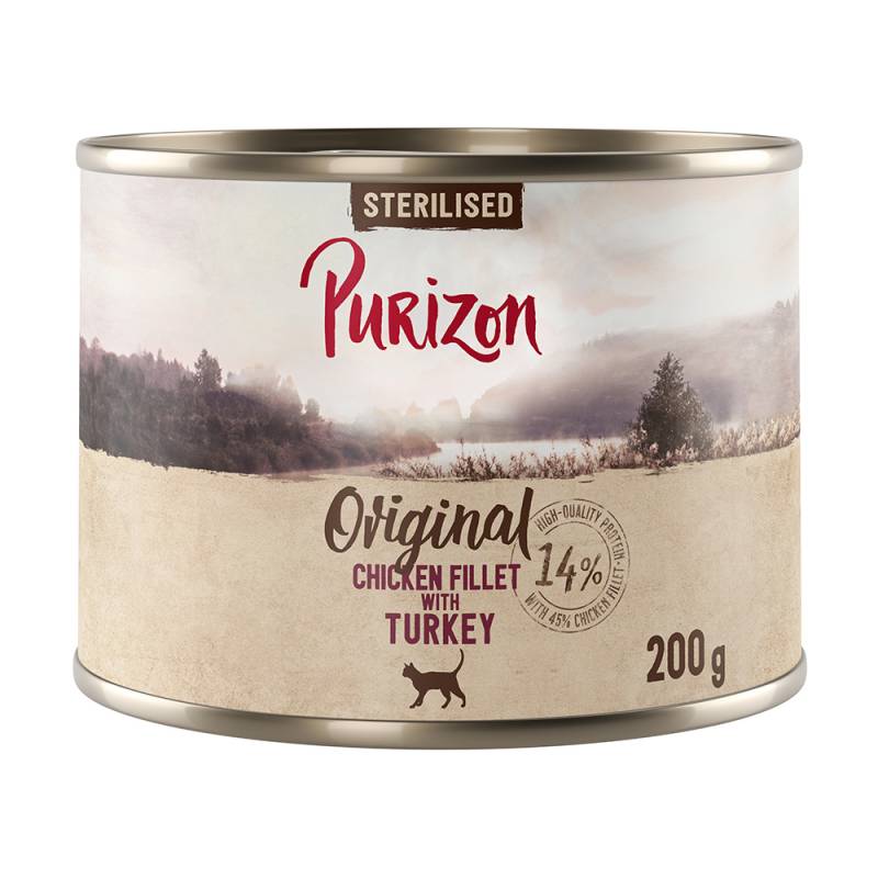 Purizon Original 24 x 200 g - getreidefrei - Sterilised: Hühnerfilet mit Truthahn Purizon Original 24 x 200 g - getreidefrei - Sterilised: Hühnerfilet mit Truthahn von Purizon