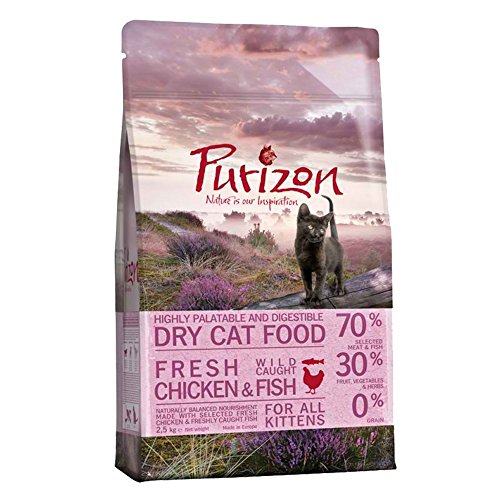 Purizon Premium Trockenfutter für Kätzchen mit Huhn und Fisch, 6,5 kg von Purizon