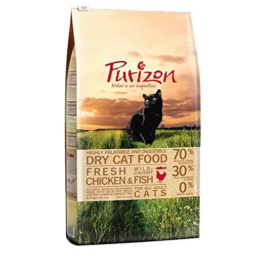 Purizon Premium-Trockenfutter für Katzen mit Huhn und Fisch (6,5 kg) von Purizon