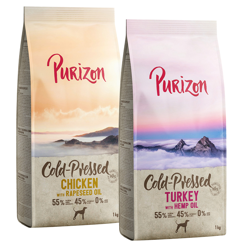 Purizon Probierpaket 2 x 1 kg - Kaltgepresst: Huhn mit Rapsöl, Pute mit Hanföl Purizon Probierpaket 2 x 1 kg - Kaltgepresst: Huhn mit Rapsöl, Pute mit Hanföl von Purizon