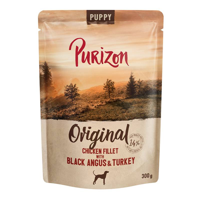 Purizon Puppy 6 x 300 g - Hühnerfilet mit Black-Angus-Rind & Pute von Purizon