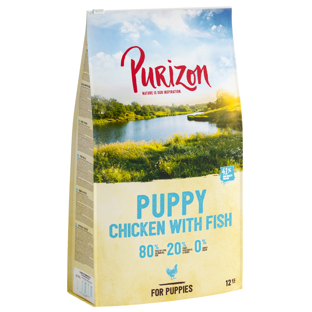 Purizon Puppy Huhn mit Fisch - getreidefrei - Sparpaket: 2 x 12 kg von Purizon