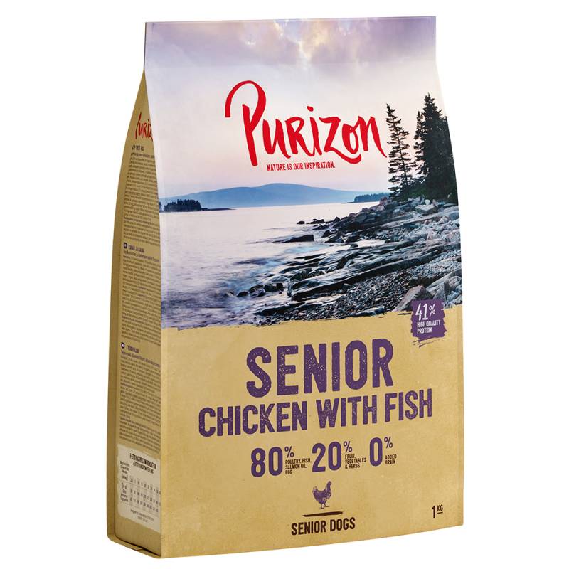 Purizon Senior Huhn mit Fisch - getreidefrei - 1 kg von Purizon