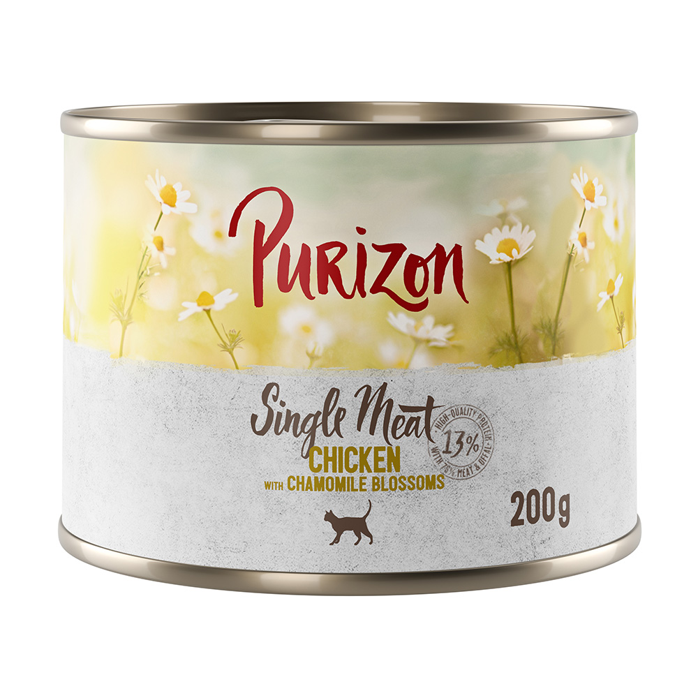 Purizon Single Meat 12 x 200 g - Huhn mit Kamillenblüten Purizon Single Meat 12 x 200 g - Huhn mit Kamillenblüten von Purizon