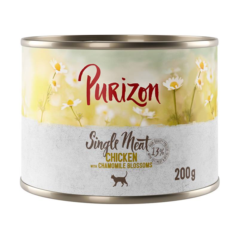 Purizon Single Meat 6 x 200 g - Huhn mit Kamillenblüten Purizon Single Meat 6 x 200 g - Huhn mit Kamillenblüten von Purizon