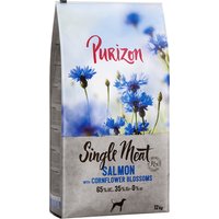 Purizon Single Meat Adult Lachs mit Spinat und Kornblumenblüten - 2 x 12 kg von Purizon