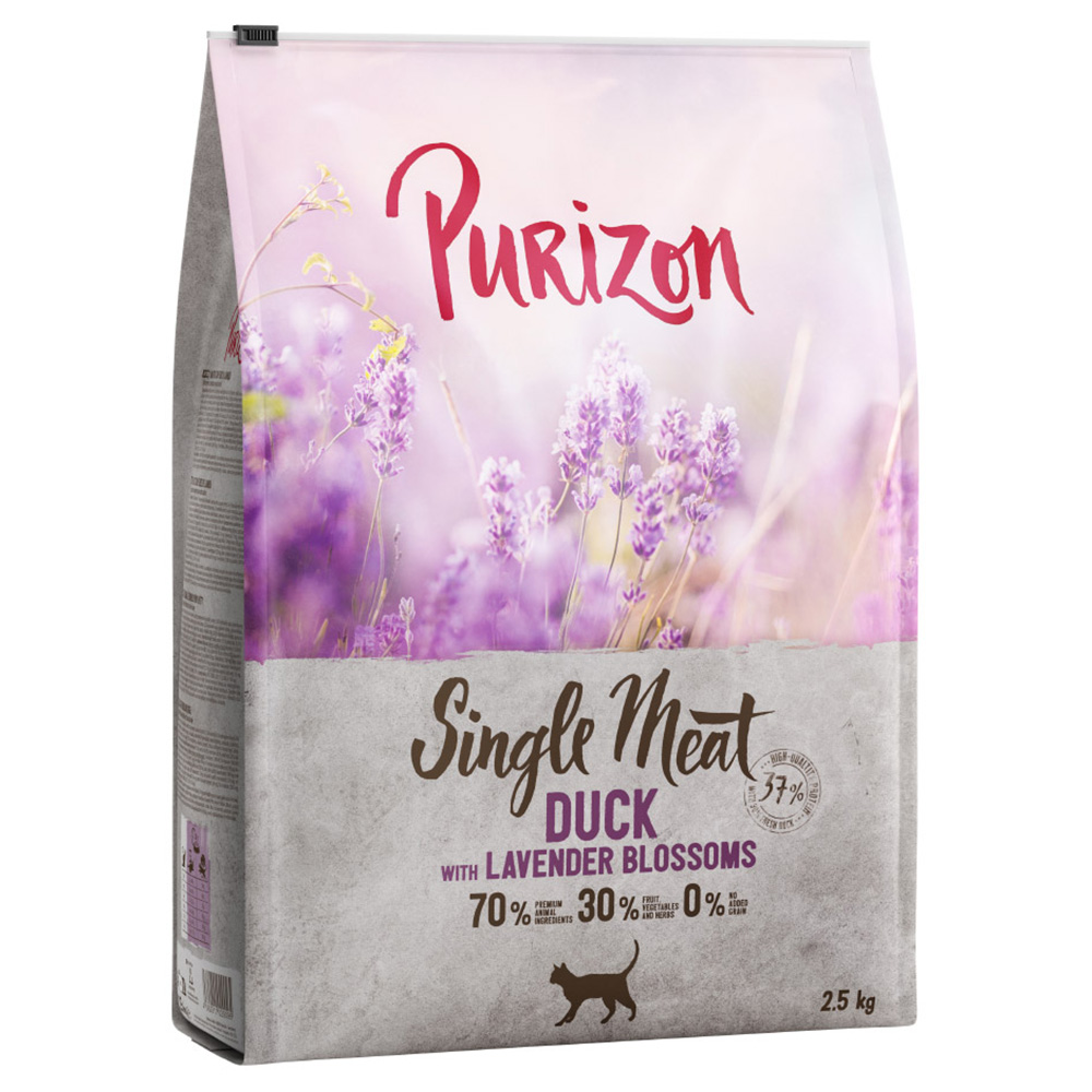 Purizon Single Meat Ente mit Lavendelblüten - 2,5 kg von Purizon