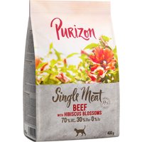Purizon Single Meat Rind mit Hibiskusblüten - 400 g von Purizon