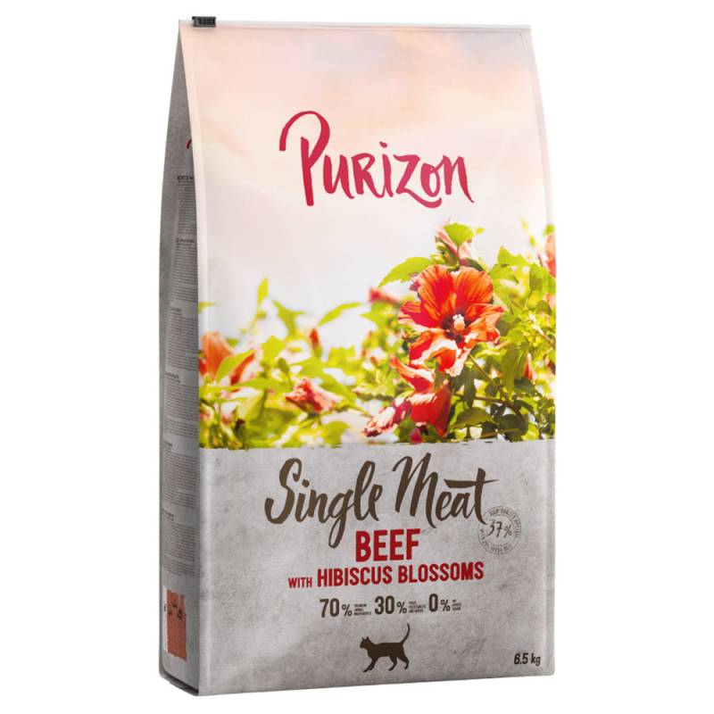 Purizon Single Meat Rind mit Hibiskusblüten - 6,5 kg von Purizon