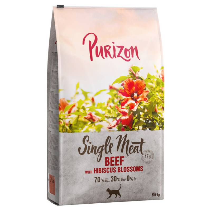 Purizon Single Meat Rind mit Hibiskusblüten - Sparpaket: 2 x 6,5 kg von Purizon