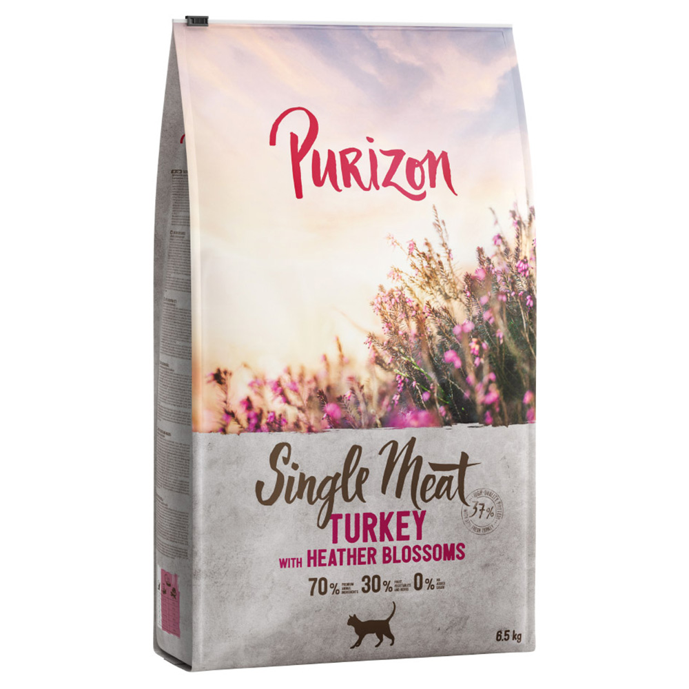 Purizon Single Meat Sparpaket 2 x 6,5 kg - Pute mit Heidekrautblüten von Purizon
