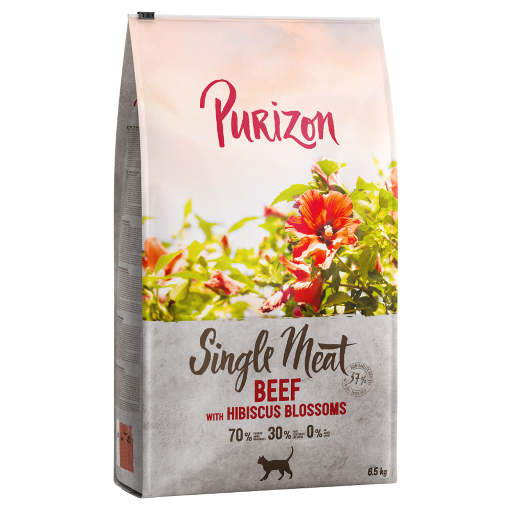 Purizon Single Meat Sparpaket 2 x 6,5 kg - Rind mit Hibiskusblüten von Purizon