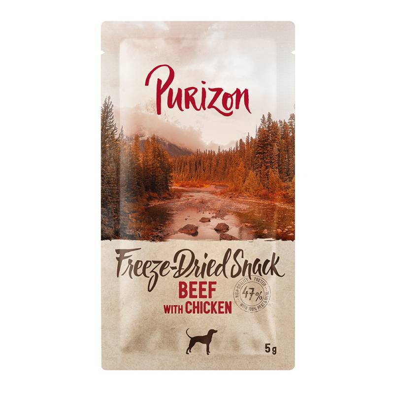 Purizon Snack Rind mit Huhn - getreidefrei - 5 g von Purizon